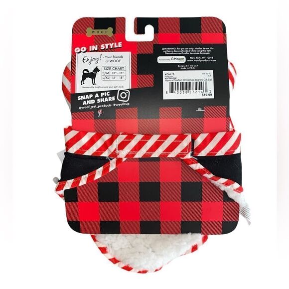 Christmas Dog Toy/Bib Set Size S/M NWT - Picture 2 of 2